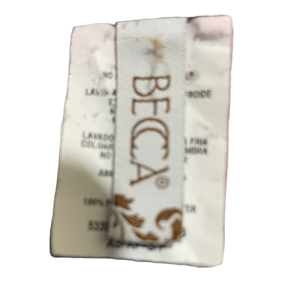 Becca cold shoulder swim cover up. Striped elastic waist XSmall - Picture 8 of 12